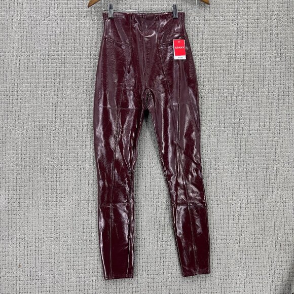 SPANX Faux Patent Leather Leggings - Picture 2 of 8